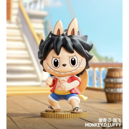 【即納】POPMART ラブブ ルフィ シークレット 隐藏款 拉布布 路飞 POPMART航海贼王拉布布联名路飞盲盒手办潮流摆件